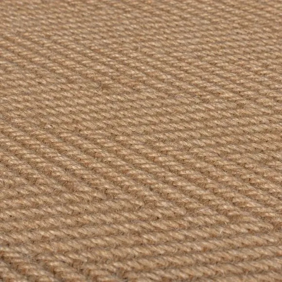 Herringbone Stair Runner - Grey, Jute