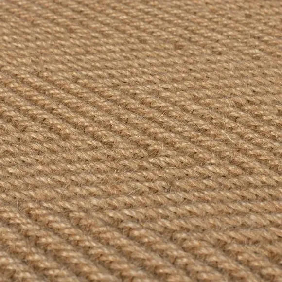 Herringbone Stair Runner - Navy, Jute