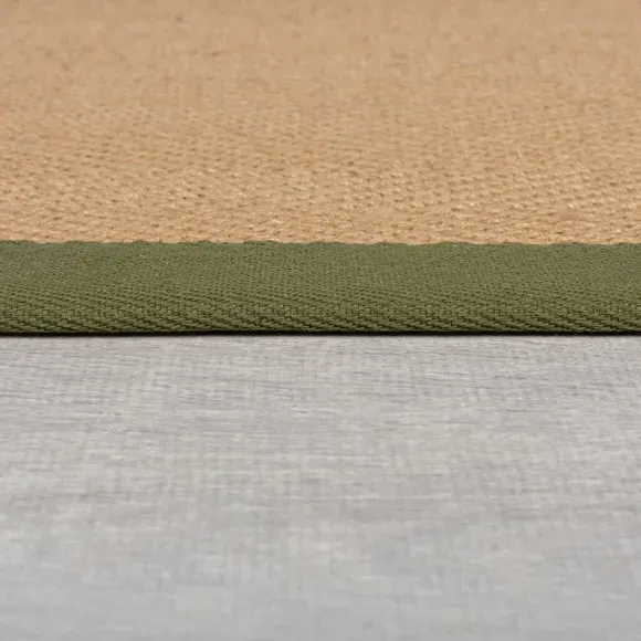 Herringbone Stair Runner - Olive, Jute
