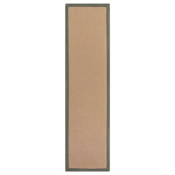 Herringbone Stair Runner - Olive, Jute