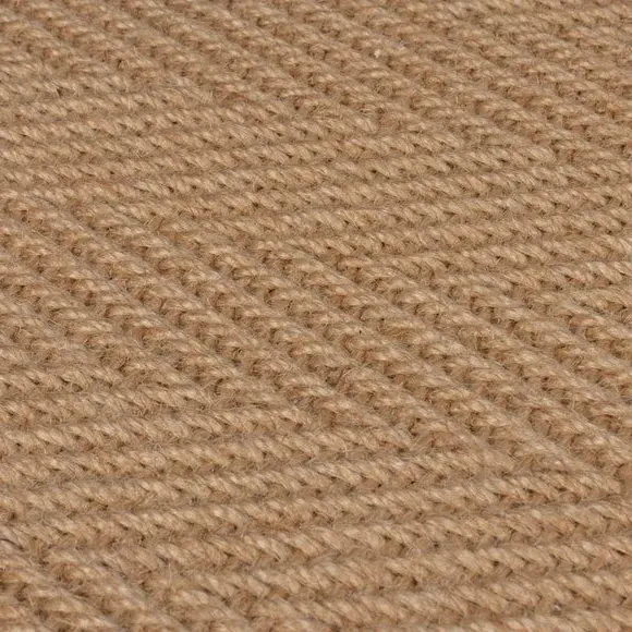 Herringbone Stair Runner - Red, Jute