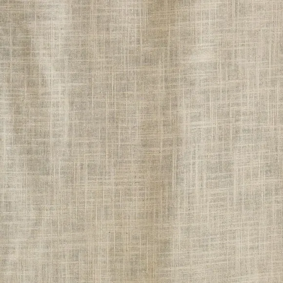Hidden Tab Top Voile Panel - Natural, Linen Blend