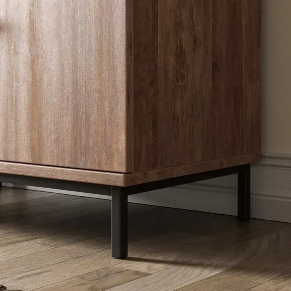 Hideaway Desk with Storage - Dark Wood Effect