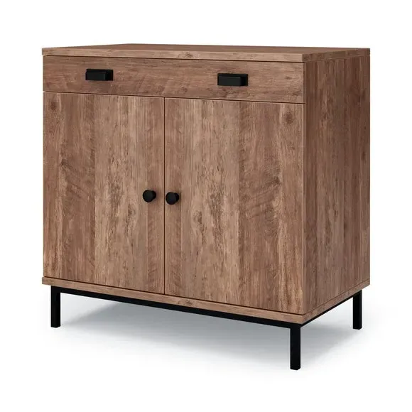 Hideaway Desk with Storage - Dark Wood Effect