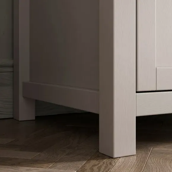 Hideaway Desk with Storage - Stone, Wood Effect