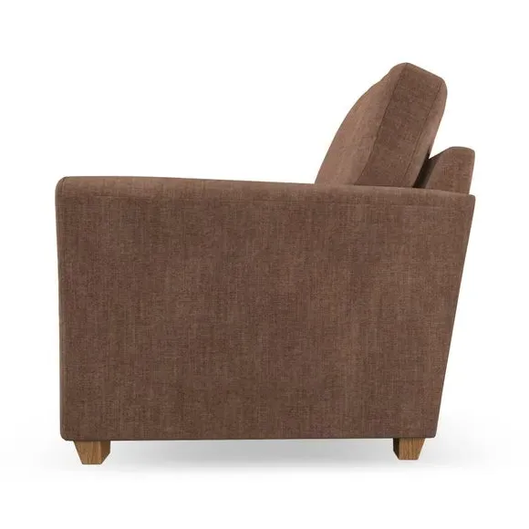 High Back Armchair with Flared Arms - Clay