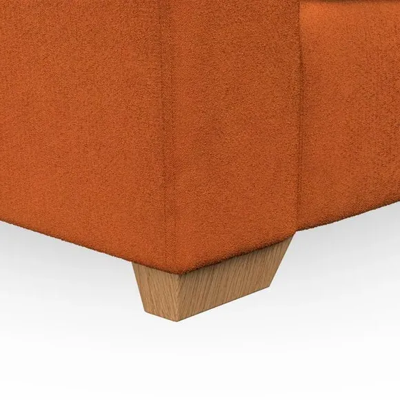 High Back Armchair with Flared Arms - Ginger