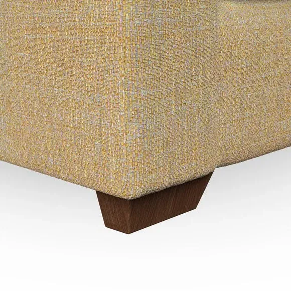 High Back Armchair with Flared Arms - Ochre