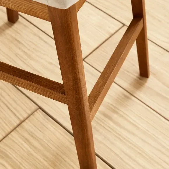 High Back Bar Stool - Mink, Velvet