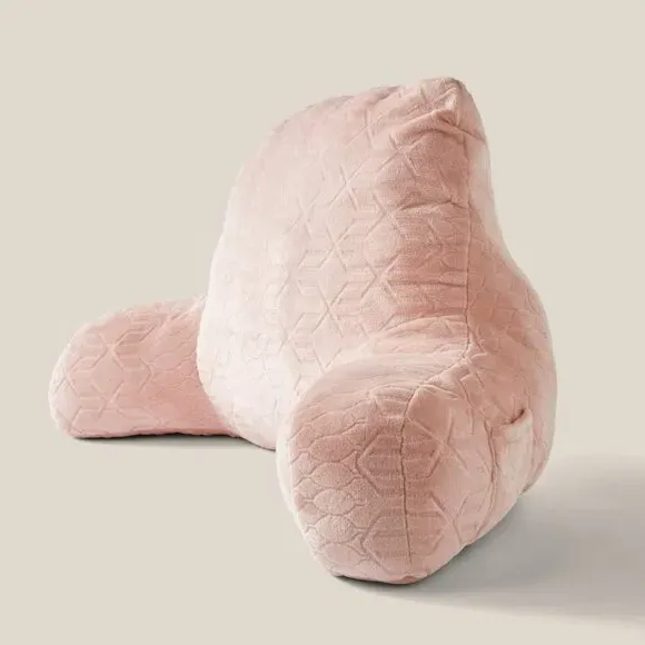 High Back Cuddle Cushion with Armrests - Blush