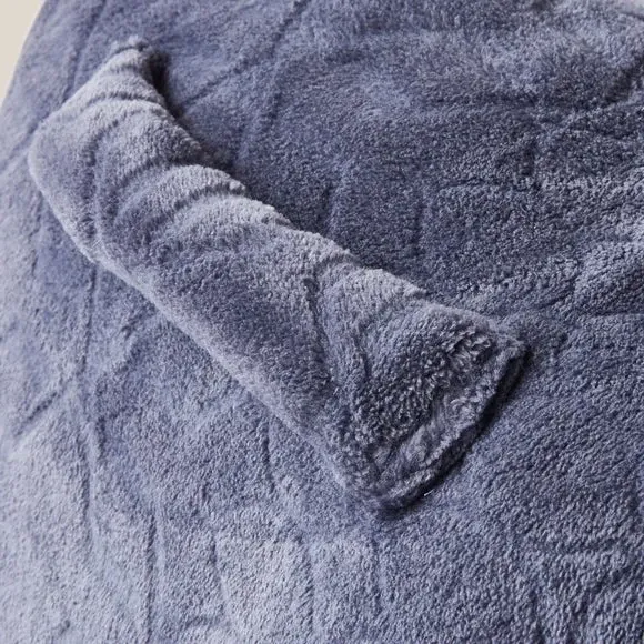 High Back Cuddle Cushion with Armrests - Navy