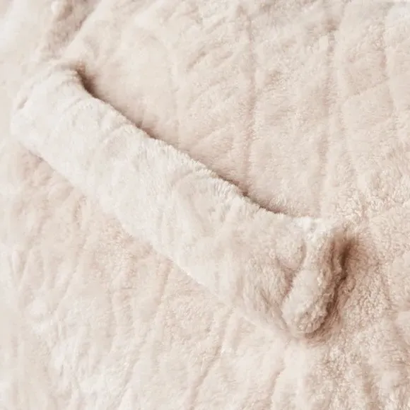 High Back Cuddle Cushion with Pocket - Taupe