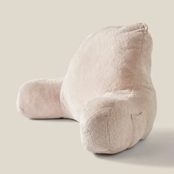 High Back Cuddle Cushion with Pocket - Taupe
