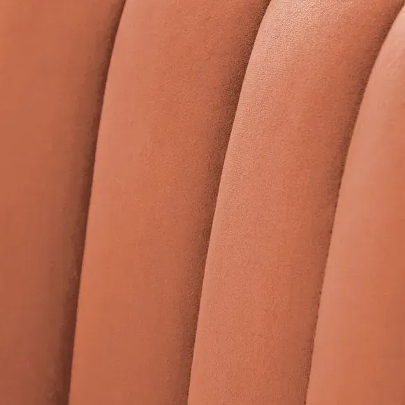 High Back Dining Chair - Clay, Velvet