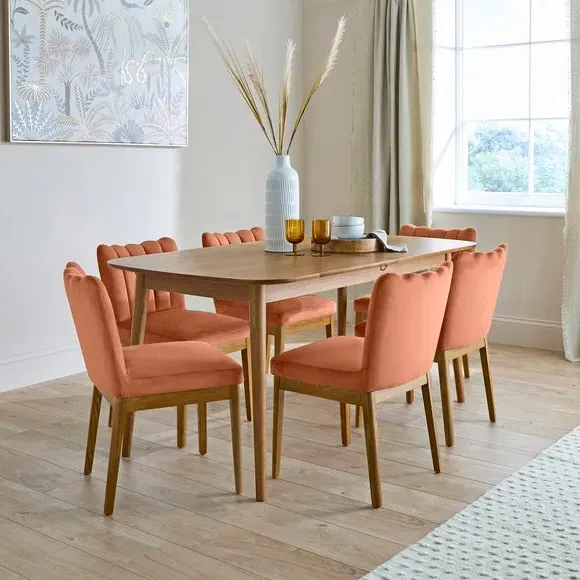 High Back Dining Chair - Clay, Velvet image