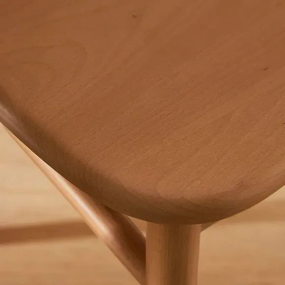 High Back Dining Chair - Dark Stained, Beech Wood
