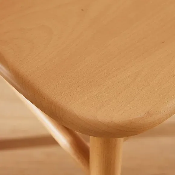 High Back Dining Chair - Modern Stained, Beech Wood