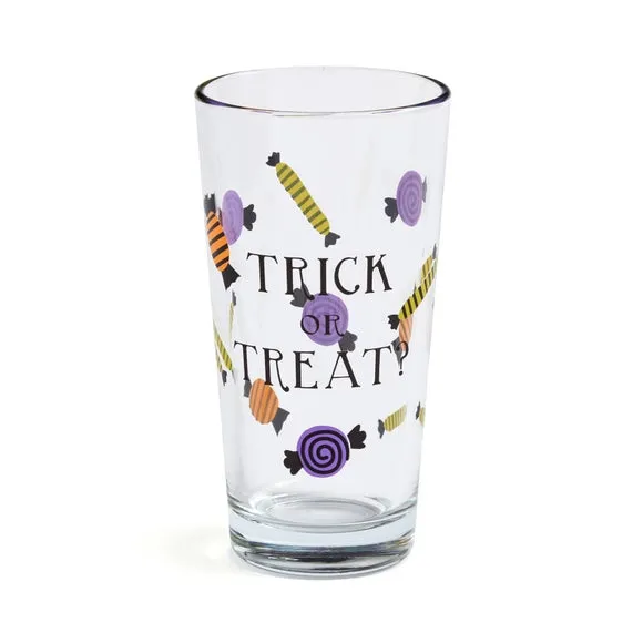 Highball Glass with Halloween Print - Clear
