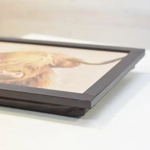 Highland Cow Lap Tray - Brown, Recycled Material