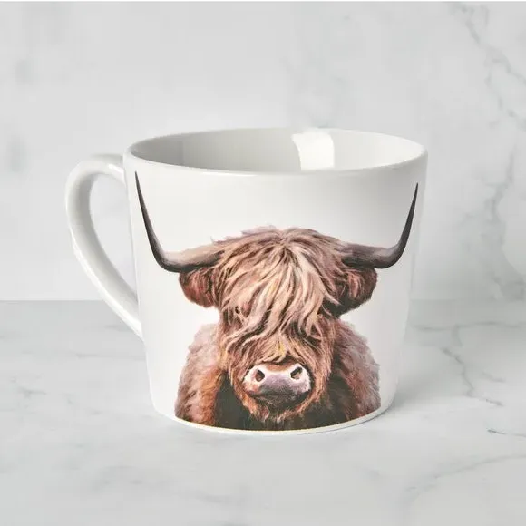 Highland Cow Mug - Brown, Porcelain image
