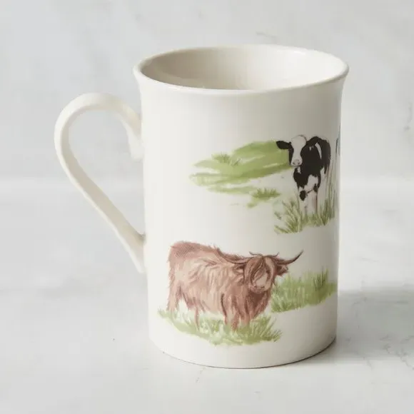 Highland Cow Mug - Multicolor, Bone China image