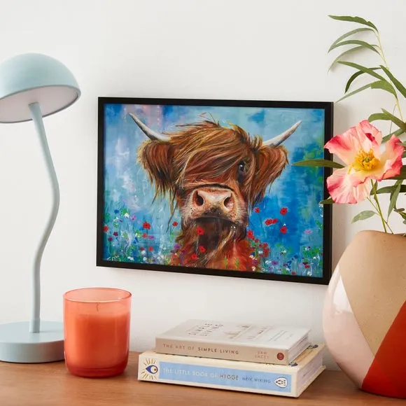 Highland Cow Poster - Multicolor image