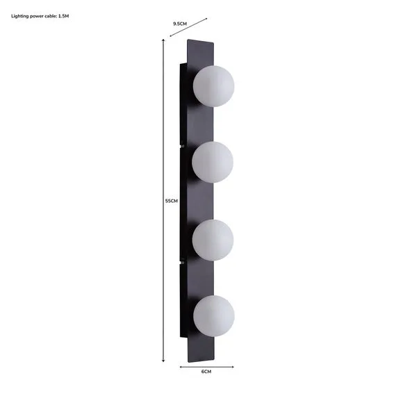 Hollywood Mirror Light Bar - Black/White