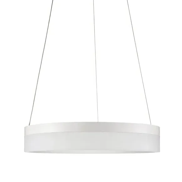 Hoop Semi Flush Ceiling Light - White, LED