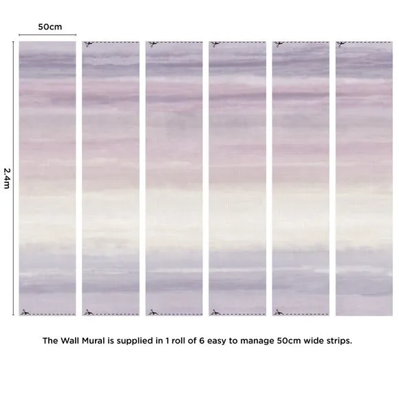 Horizon Wall Mural - Purple