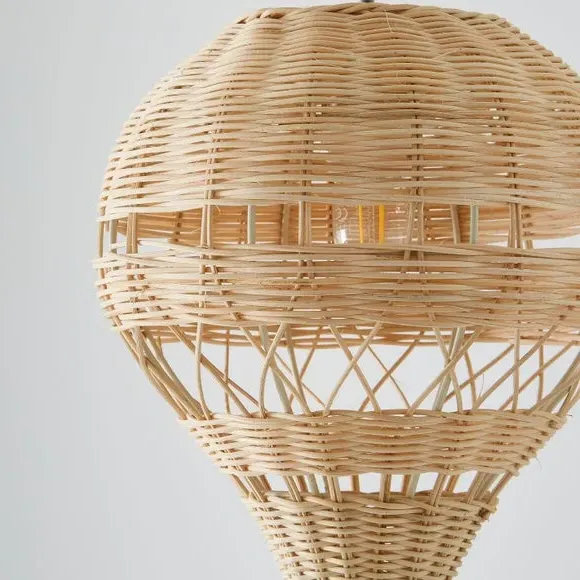 Hot Air Balloon Pendant Shade - Natural, Rattan