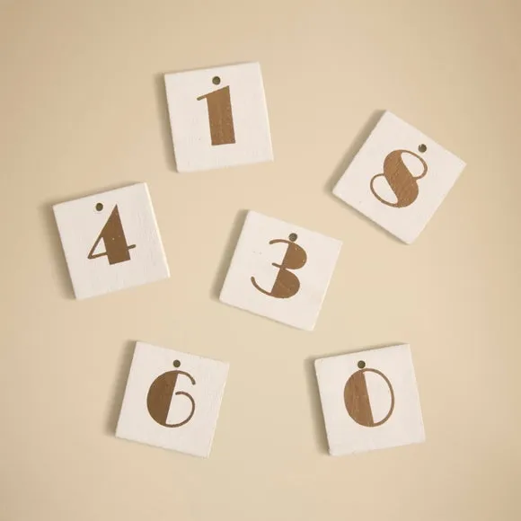 House-Shaped Christmas Countdown - Multicolor, Wood