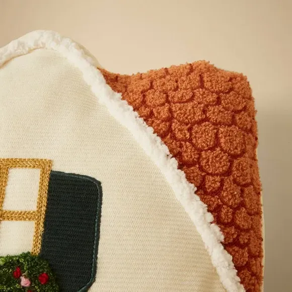 House Shaped Cushion - Multicolor, Polyester