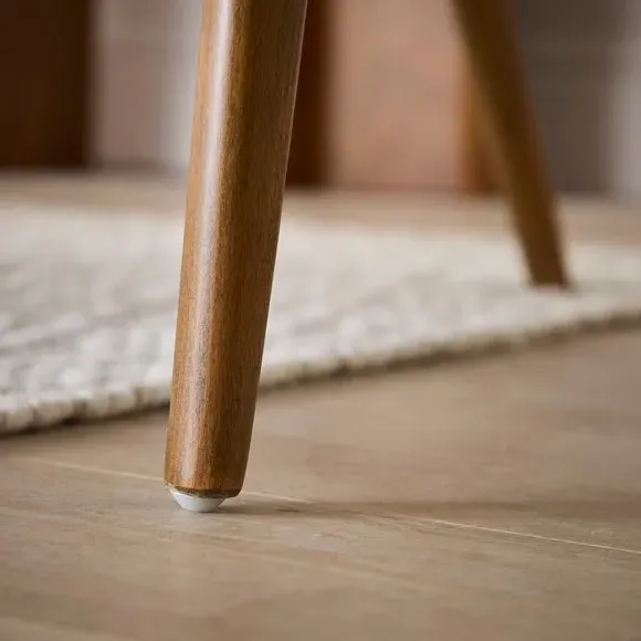 Hugh Dining Chair - Ivory, Faux Fur