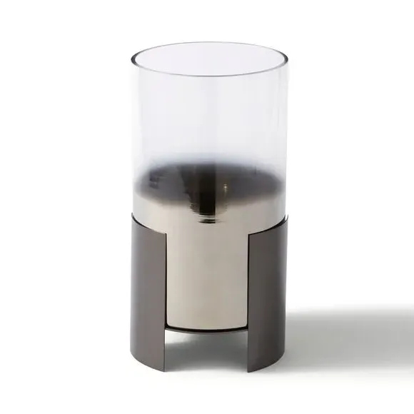 Hurricane Candle Holder - Clear, Glass