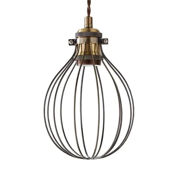 Industrial Bulb Cage - Bronze, Metal
