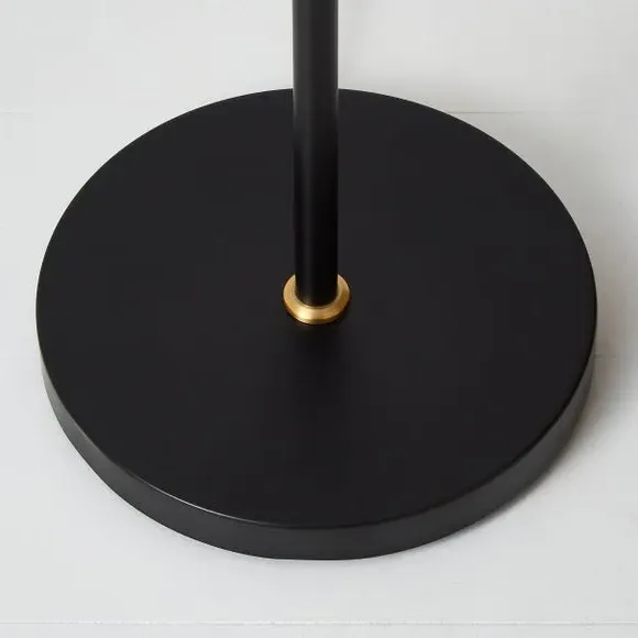 Industrial Floor Lamp with Adjustable Fixtures - Black