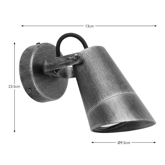 Industrial LED Wall Light - Gold, Brass