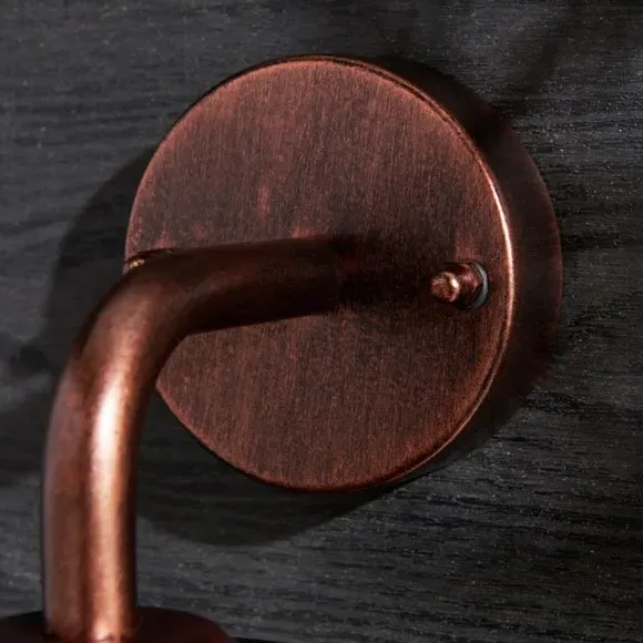 Industrial Outdoor Wall Light - Bronze, Metal