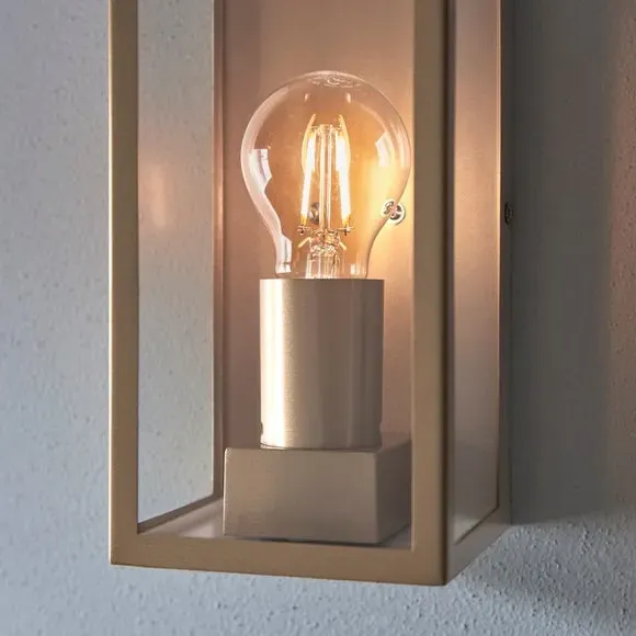 Industrial Outdoor Wall Light - Gold, Metal