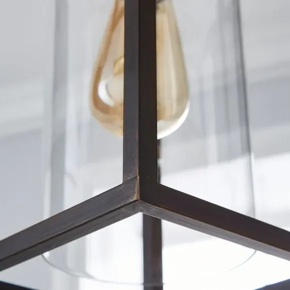 Industrial Pendant Light - Brown, Metal