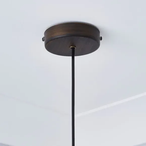 Industrial Pendant Light - Brown, Metal