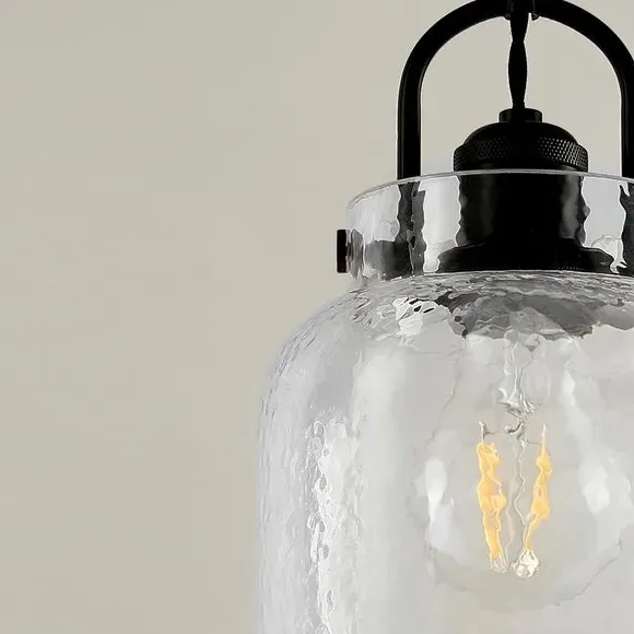 Industrial Pendant Shade Easy Fit - Black, Glass