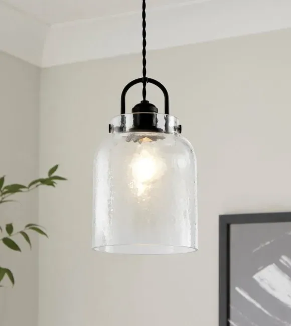 Industrial Pendant Shade Easy Fit - Black, Glass image