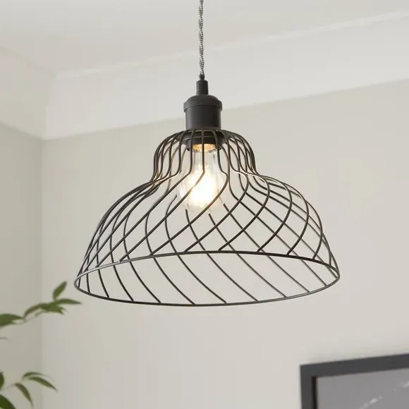 Industrial Pendant Shade Easy Fit - Black, Metal image