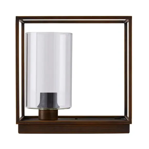 Industrial Shelf Table Lamp - Bronze, Metal