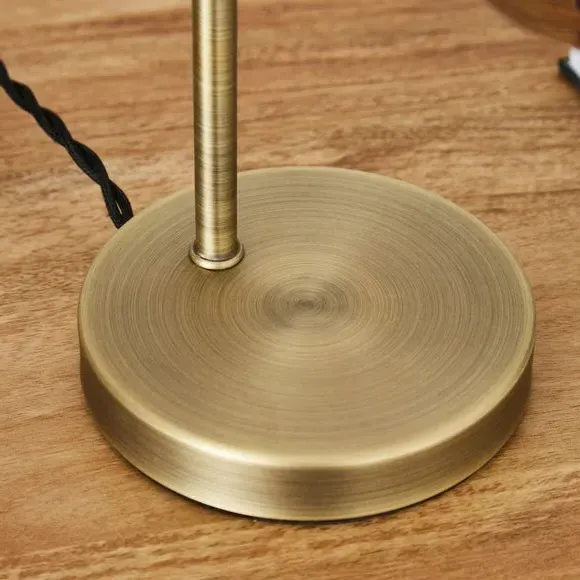 Industrial Table Lamp - Smoke, Glass