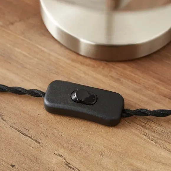 Industrial Table Lamp - Steel, Glass