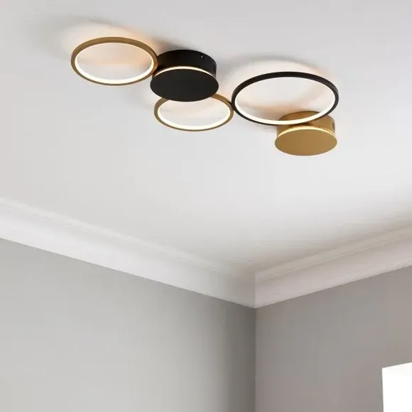 Integrated LED Wall Light - Black