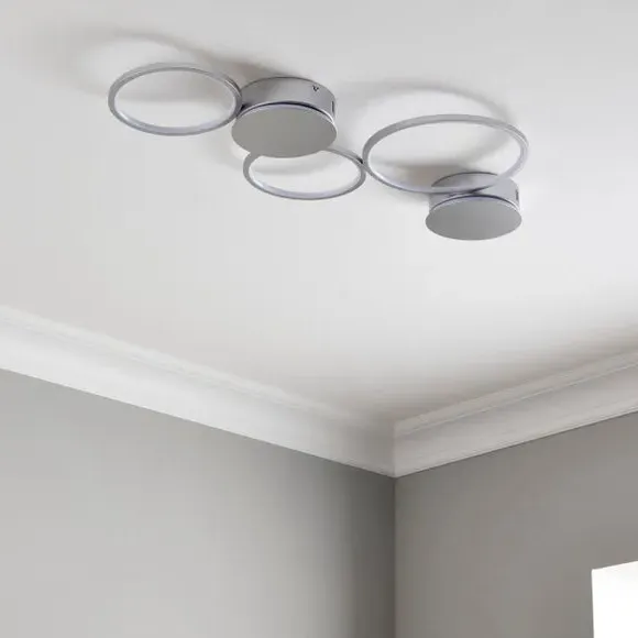 Integrated LED Wall Light - Silver
