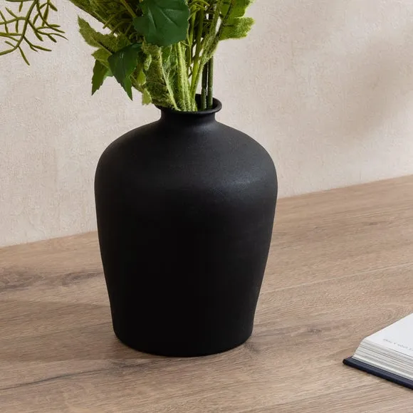 Iron Vase - Black, Metal image